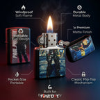 First Dot Paul Phoenix Both-Sided Graphic Print Windproof Cigarette Lighter
