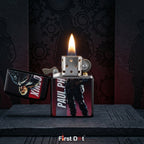 First Dot Paul Phoenix Both-Sided Graphic Print Windproof Cigarette Lighter