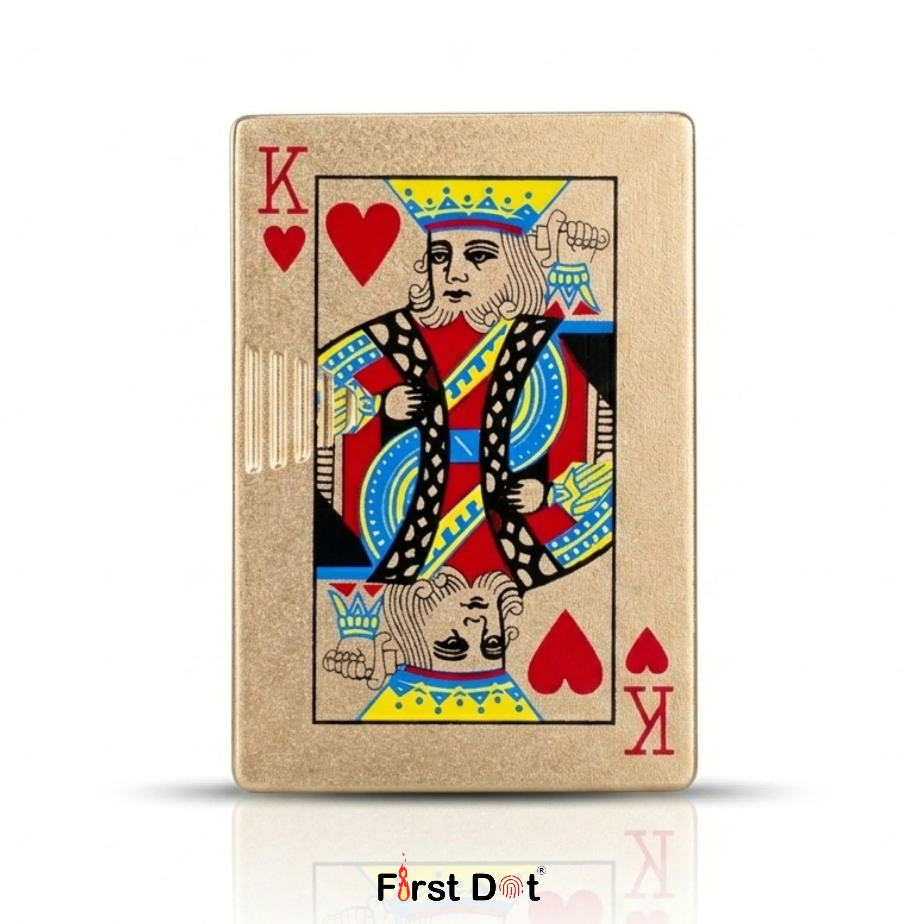First Dot Playing Card Edition Slide Green Jet Flame Cigarette Lighter