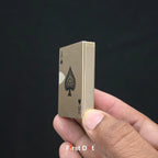 First Dot Playing Card Edition Slide Green Jet Flame Cigarette Lighter