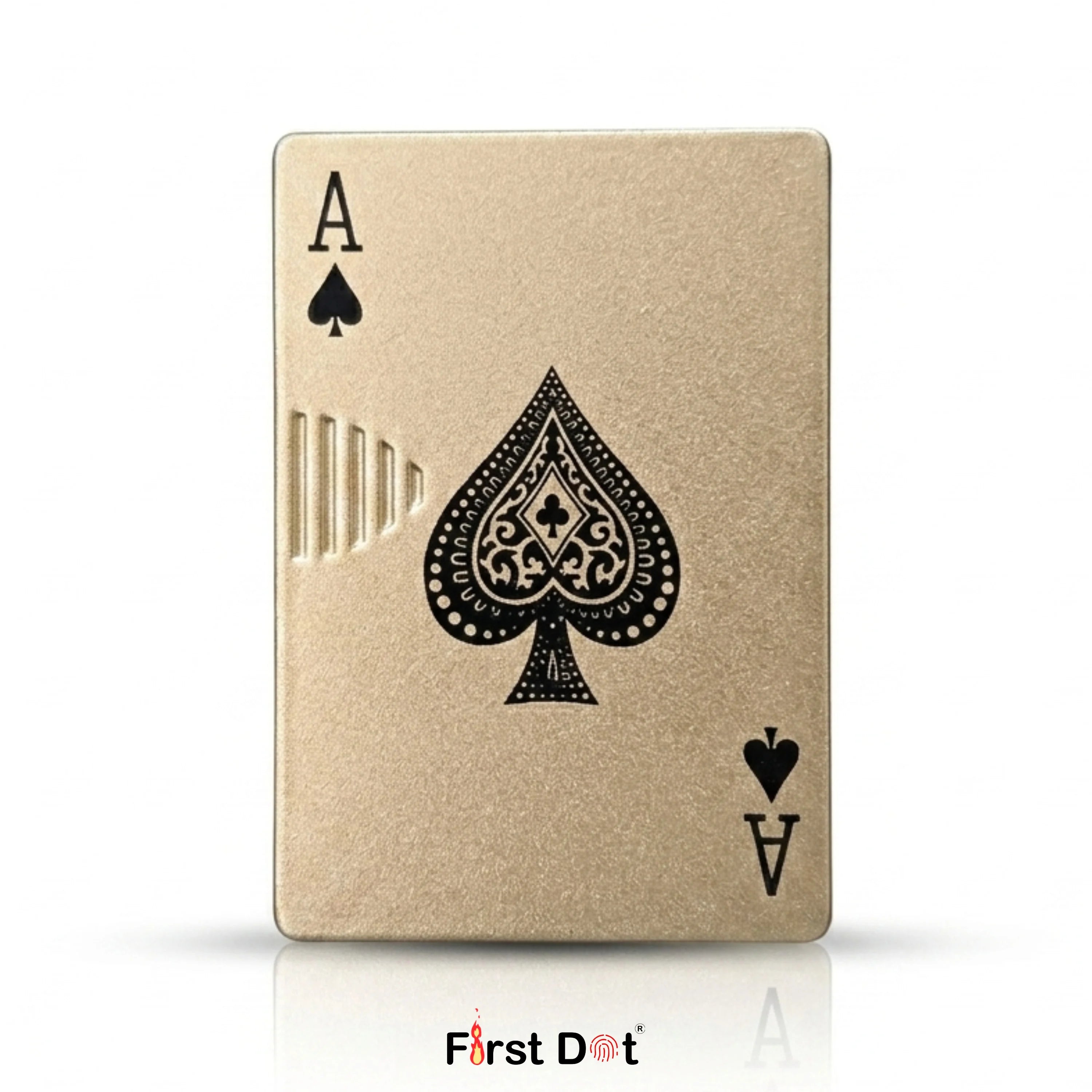 First Dot Playing Card Edition Slide Green Jet Flame Cigarette Lighter