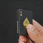 First Dot Playing Card Blue Jet Flame Cigarette Lighter