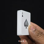 First Dot Playing Card Blue Jet Flame Cigarette Lighter