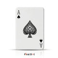 First Dot Playing Card Blue Jet Flame Cigarette Lighter