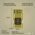 Premium Transparent Clock Lighter – Lighter for Men Beige