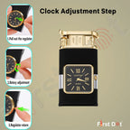 Premium Transparent Clock Lighter – Lighter for Men Black