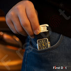 Premium Transparent Clock Lighter – Lighter for Men Black