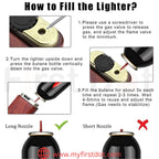 Premium Transparent Clock Lighter – Lighter for Men Gold