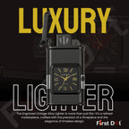 Premium Transparent Clock Lighter – Lighter for Men Grey
