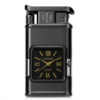 Premium Transparent Clock Lighter – Lighter for Men Grey