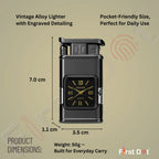 Premium Transparent Clock Lighter – Lighter for Men Grey