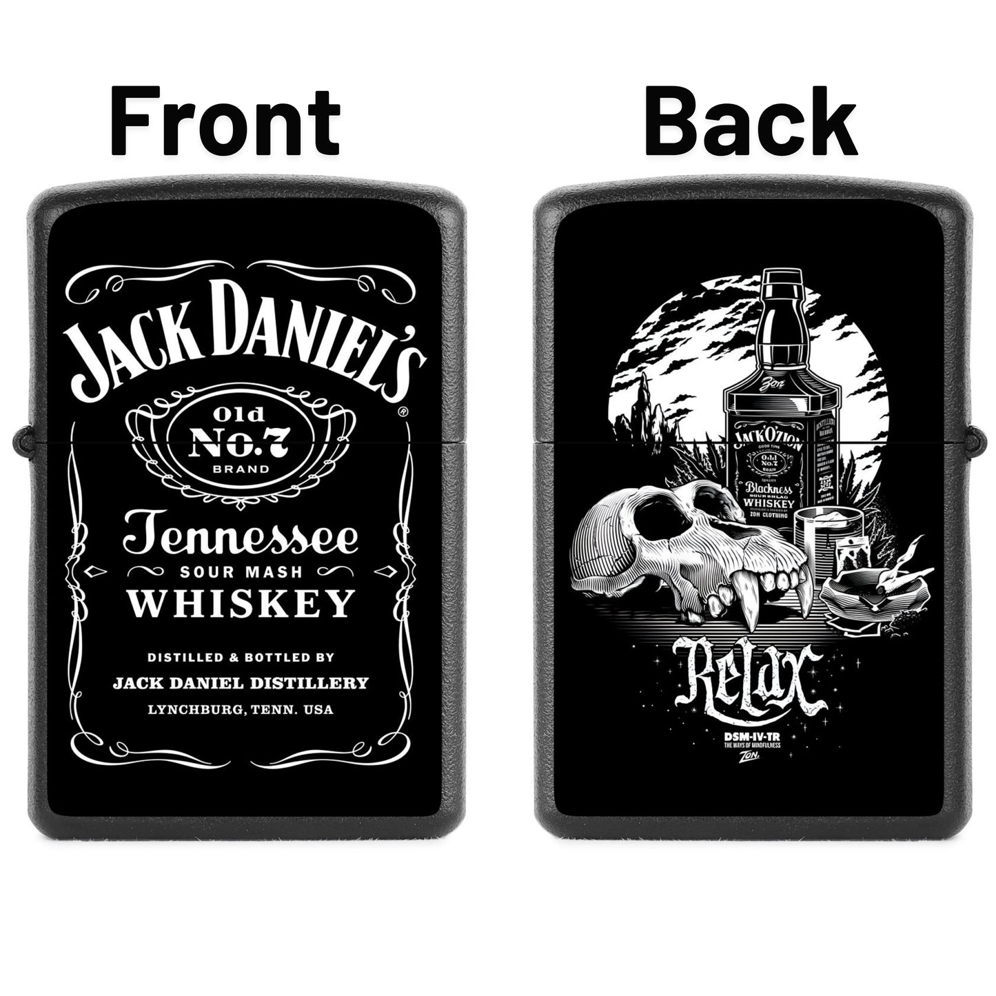Premium Jack Daniel’s Signature Lighter – Windproof Refillable Cigarette Lighter for Men