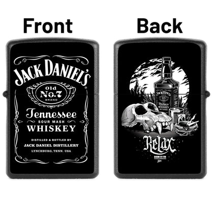 Premium Jack Daniel’s Signature Lighter – Windproof Refillable Cigarette Lighter for Men