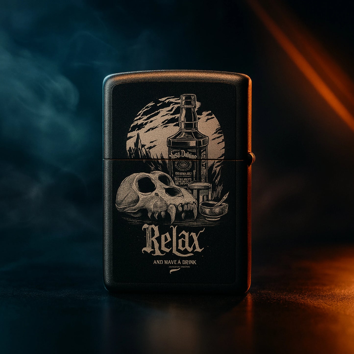 Premium Jack Daniel’s Signature Lighter – Windproof Refillable Cigarette Lighter for Men