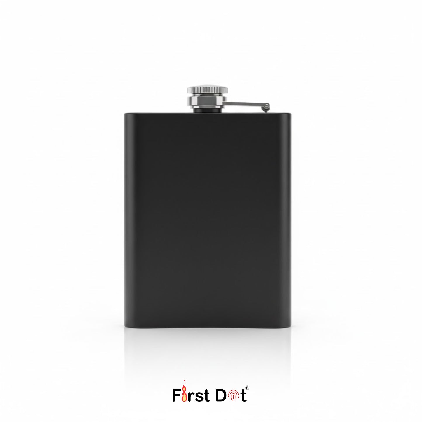 Classic Black Hip Flask 8oz