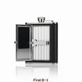Metal Hip Flask with Hidden Cigarette Case | Flask for Travel 8oz