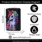 First Dot Anime Cute Rainbow Unicorn Windproof Cigarette Lighter