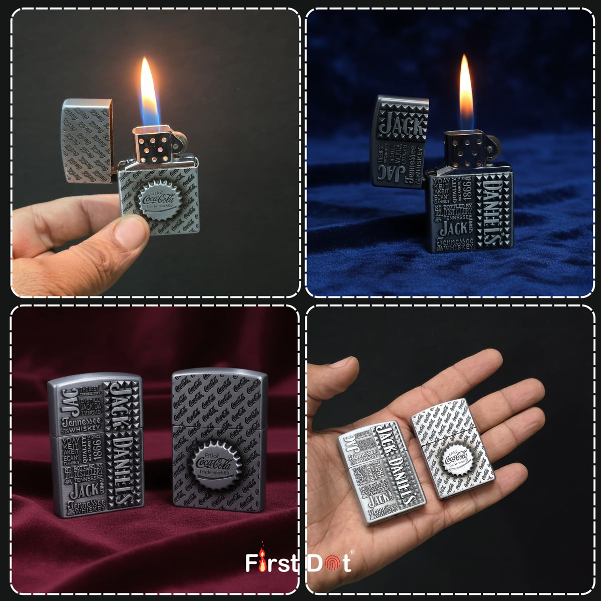 (Pack of 2) Classic Gas Lighter for Daily Use