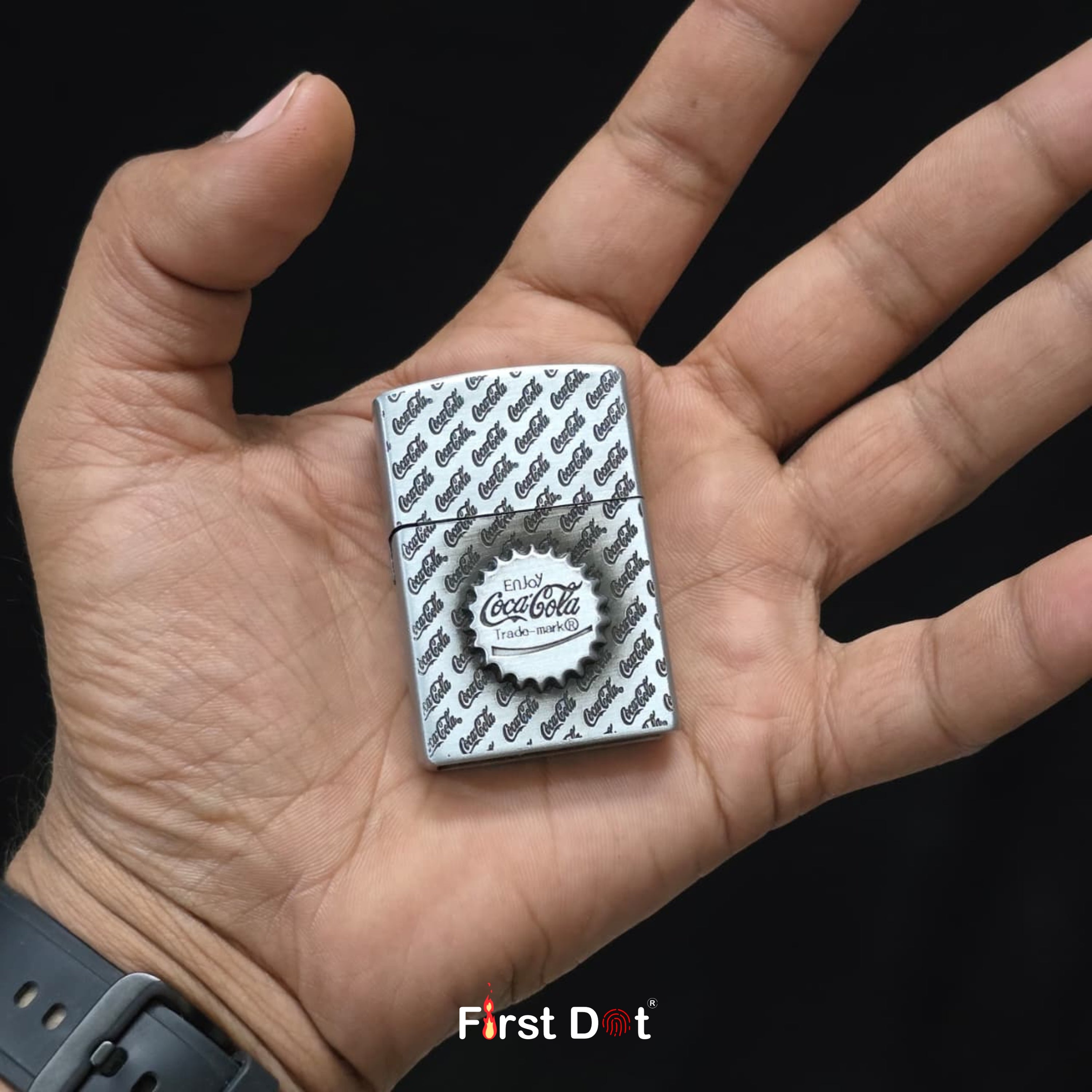 Retro Cap Engraved Cigarette Lighter