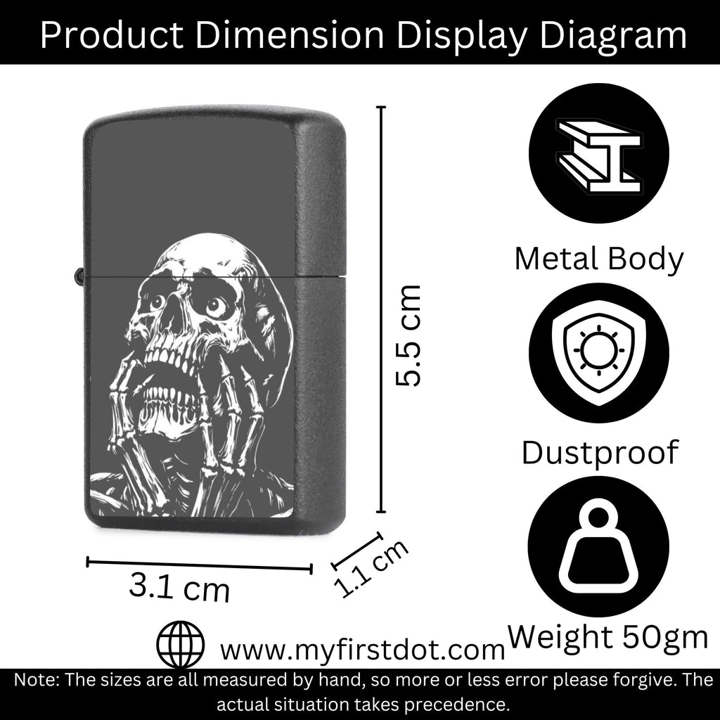 Scary Skull Lighter Windproof Cigarette Lighter for Men