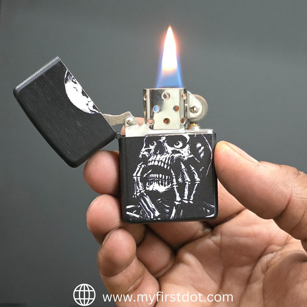 Scary Skull Lighter Windproof Cigarette Lighter for Men