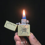Silver Rose Series Fluid Liquid Lighter