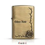 Silver Rose Series Fluid Liquid Lighter