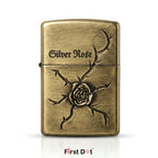 Silver Rose Series Fluid Liquid Lighter