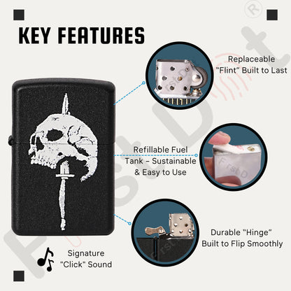 Skull Sword Premium Refillable Cigarette Lighter