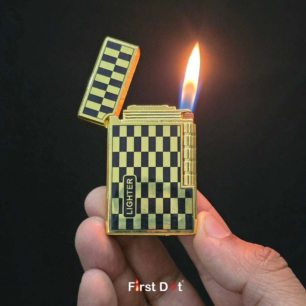Sliding Flip Top Lighter – Side Roller Cigarette Lighter