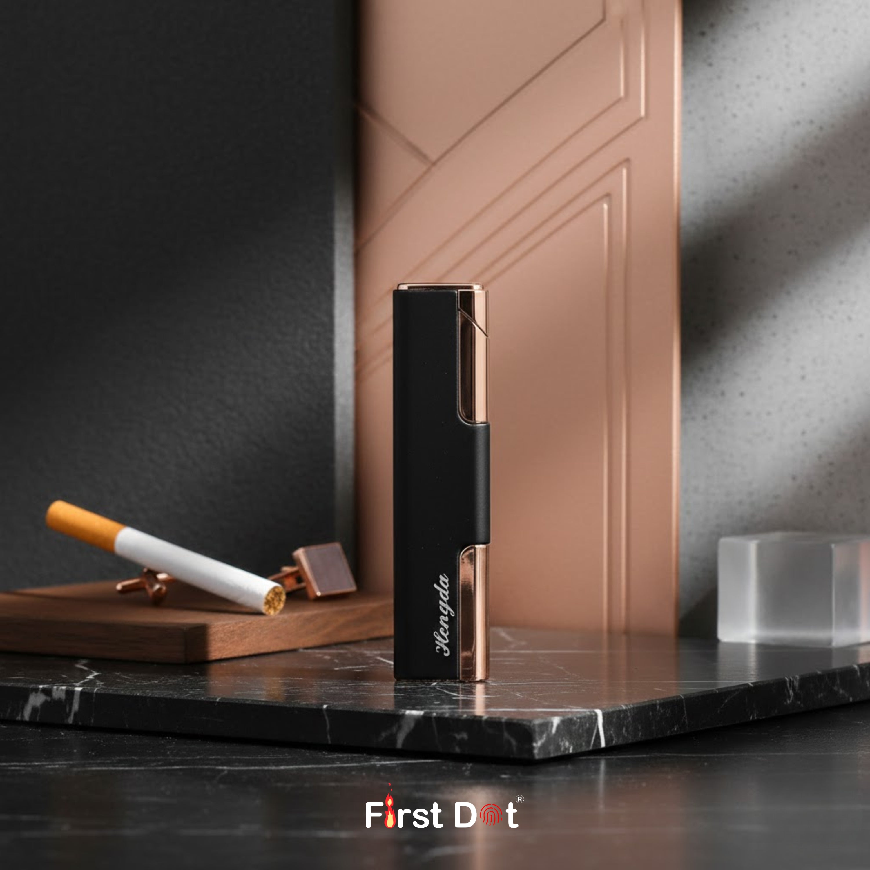 Slim Black Metal Edition - Jet Flame Lighter