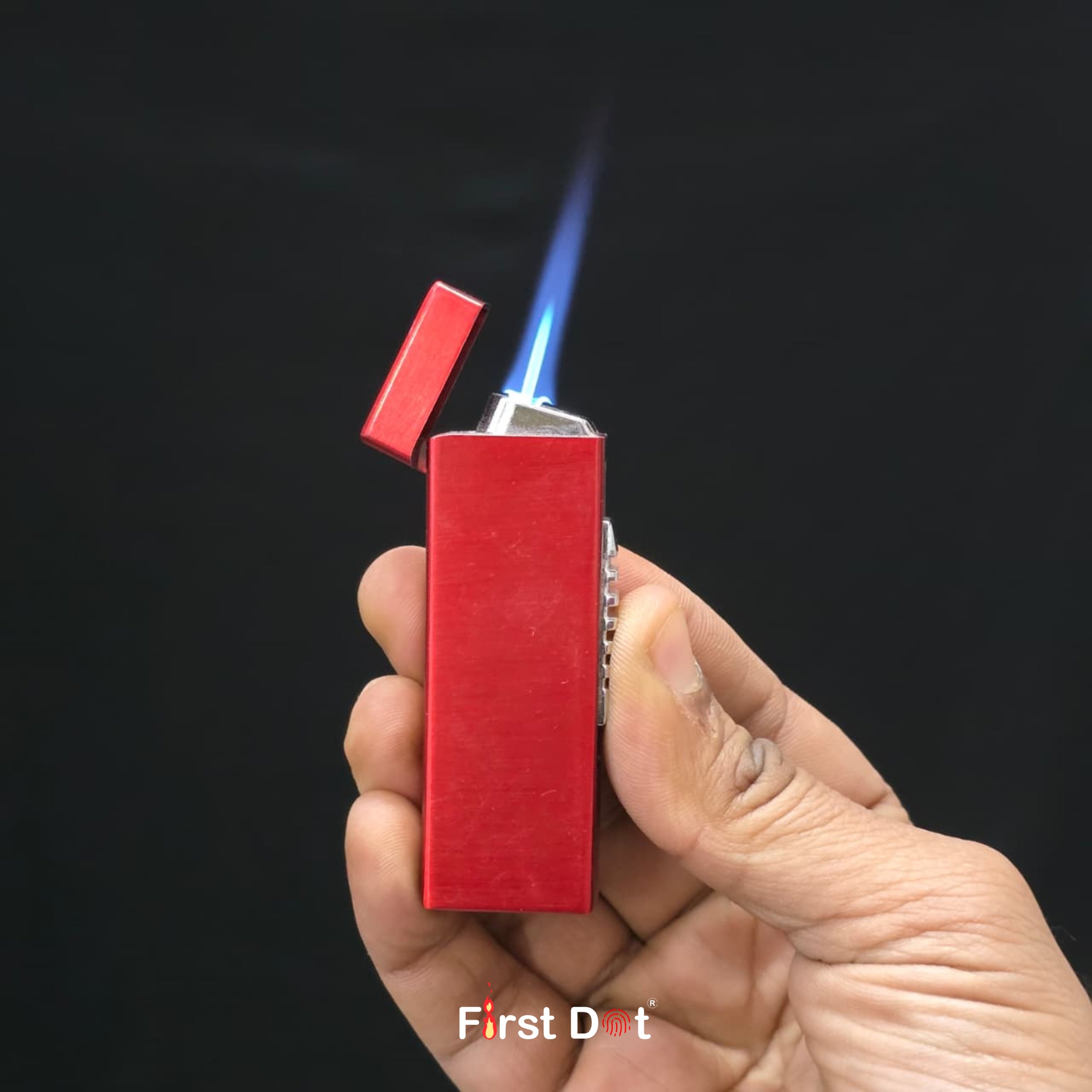 Slim Glossy Red Cigarette Lighter (Executive Series)