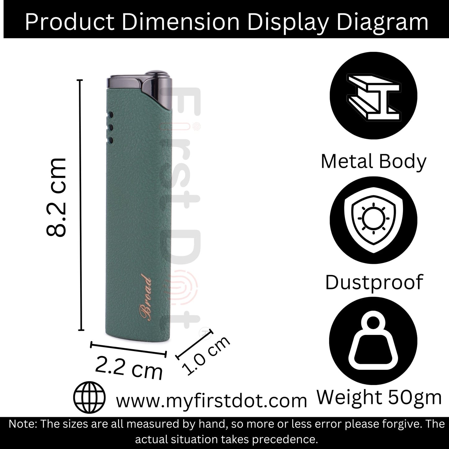 Slim & Sleek Jet Flame Premium Refillable Cigarette Lighter – Perfect for Gifting | First Dot