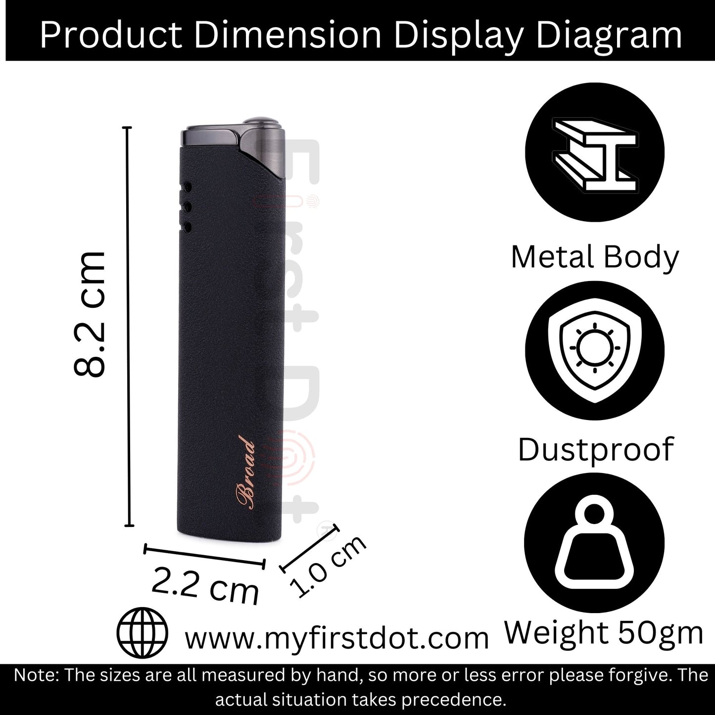 Slim & Sleek Jet Flame Premium Refillable Cigarette Lighter – Perfect for Gifting | First Dot