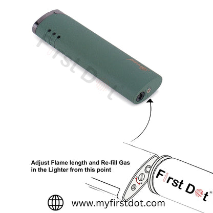 Slim & Sleek Jet Flame Premium Refillable Cigarette Lighter – Perfect for Gifting | First Dot