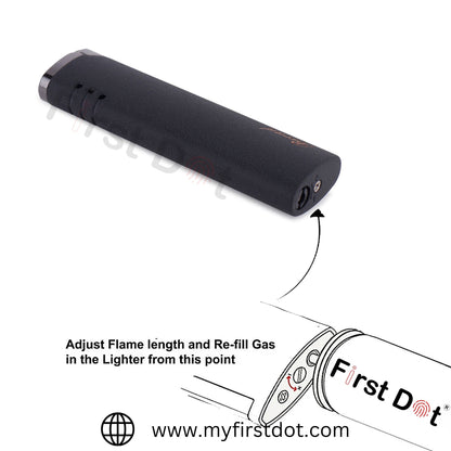 Slim & Sleek Jet Flame Premium Refillable Cigarette Lighter – Perfect for Gifting | First Dot