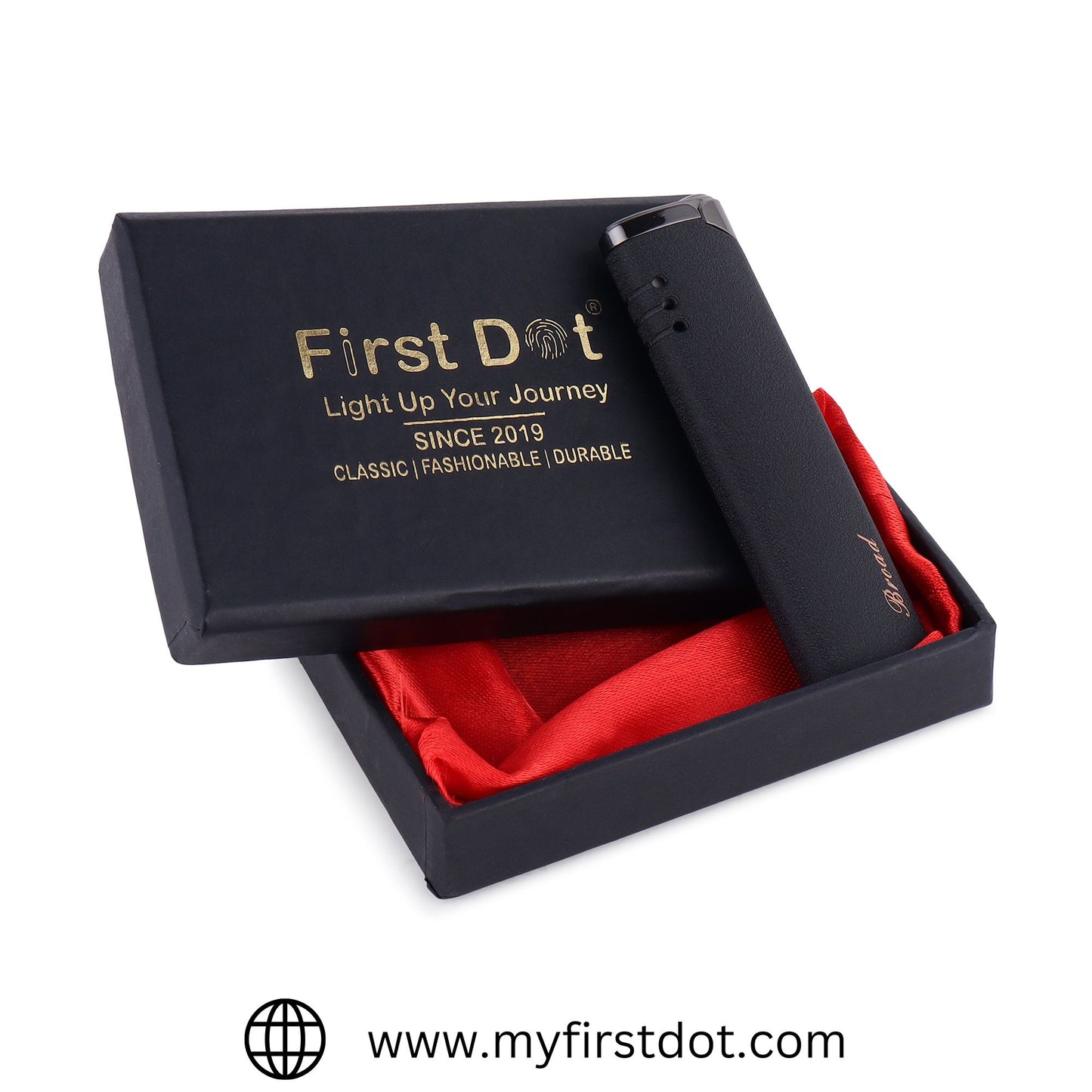 Slim & Sleek Jet Flame Premium Refillable Cigarette Lighter – Perfect for Gifting | First Dot
