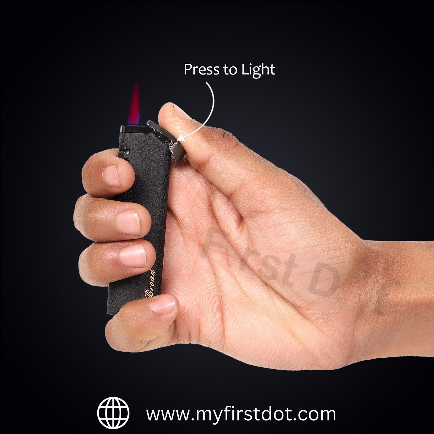 Slim & Sleek Jet Flame Premium Refillable Cigarette Lighter – Perfect for Gifting | First Dot