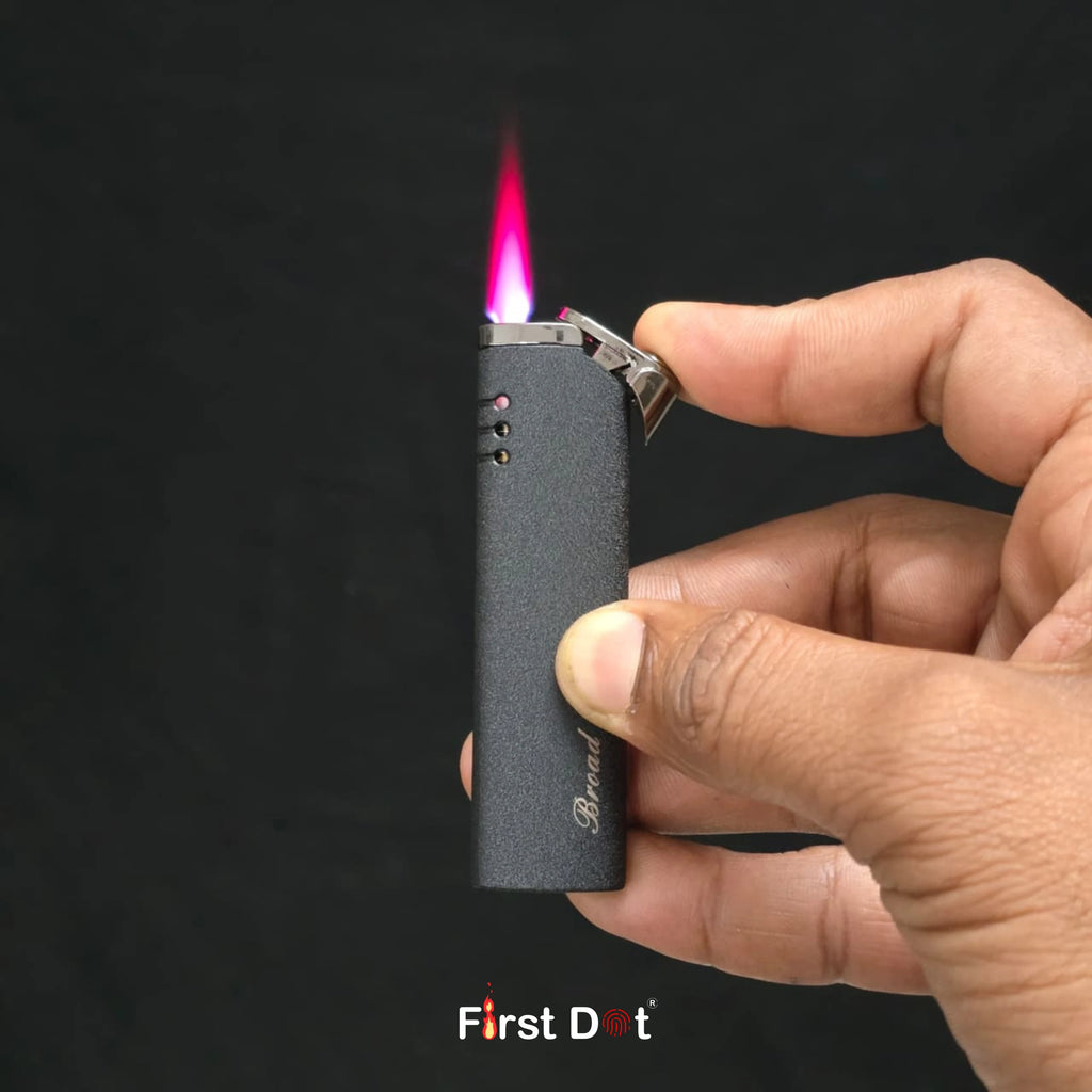First Dot Matte Slim & Sleek Jet Flame Cigarette Lighter