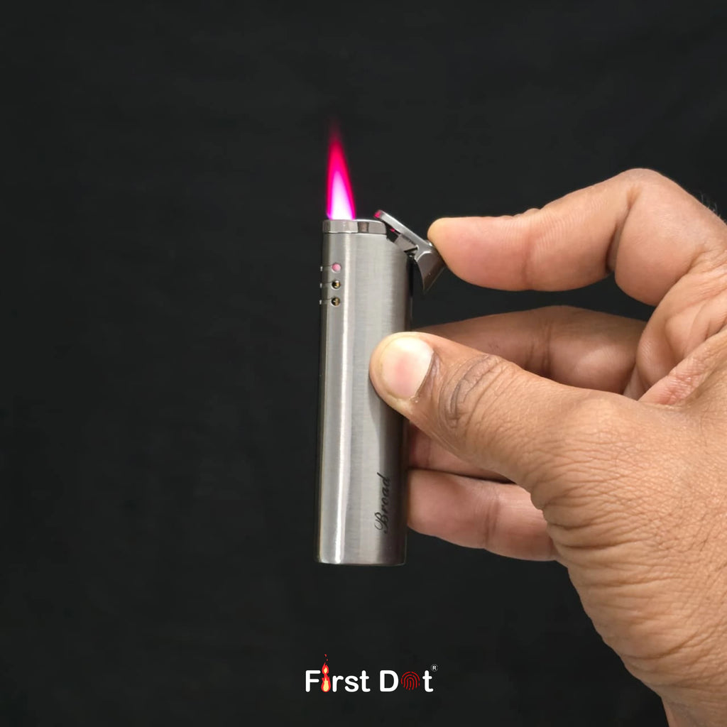 First Dot Matte Slim & Sleek Jet Flame Cigarette Lighter