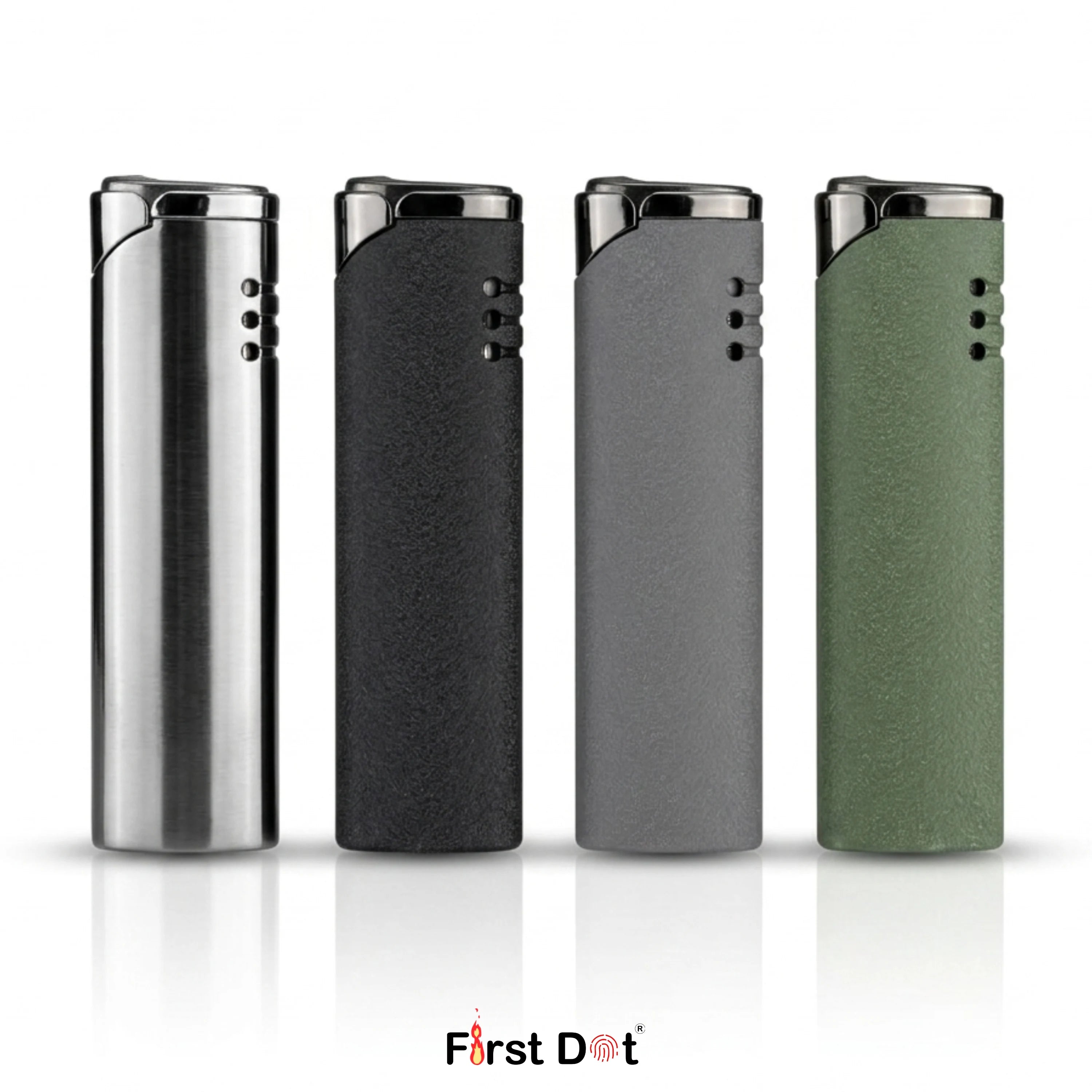 First Dot Matte Slim & Sleek Jet Flame Cigarette Lighter