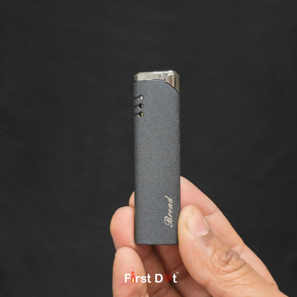 First Dot Matte Slim & Sleek Jet Flame Cigarette Lighter