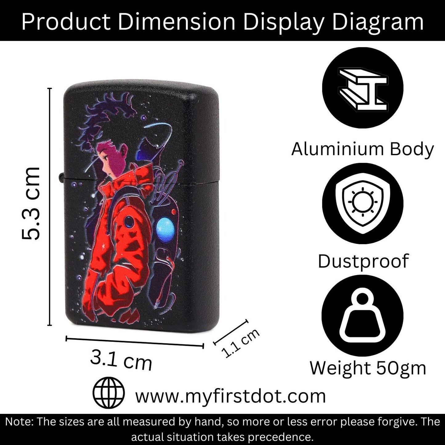Space Boy Windproof Lighter Gift for Men Pocket Lighter | First Dot