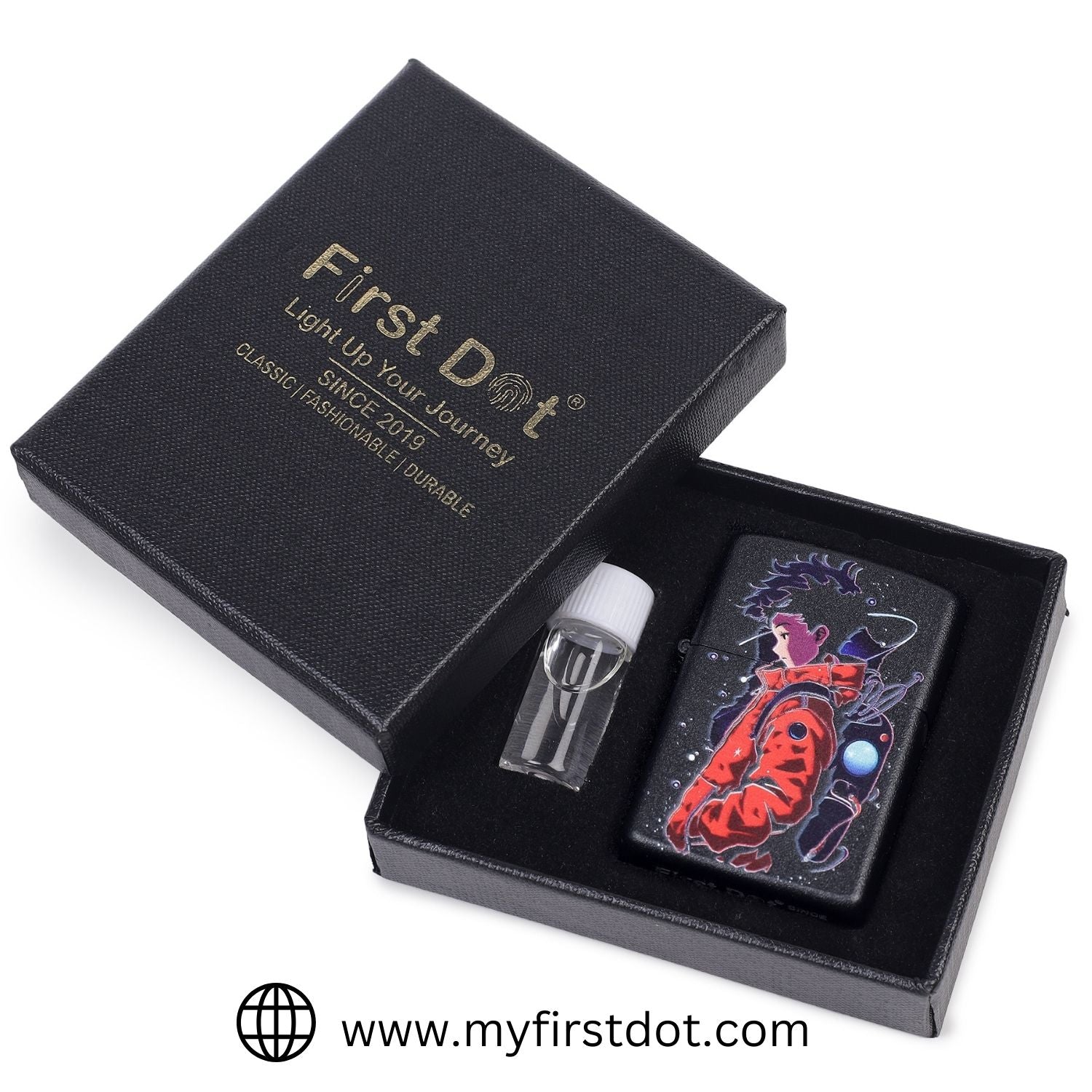 First Dot Cosmic Astronaut Windproof Cigarette Lighter