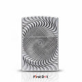 Spiral Engraved Cigarette Lighter | Windproof Metal Body