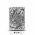 Spiral Engraved Cigarette Lighter | Windproof Metal Body