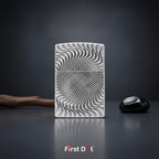 Spiral Engraved Cigarette Lighter | Windproof Metal Body