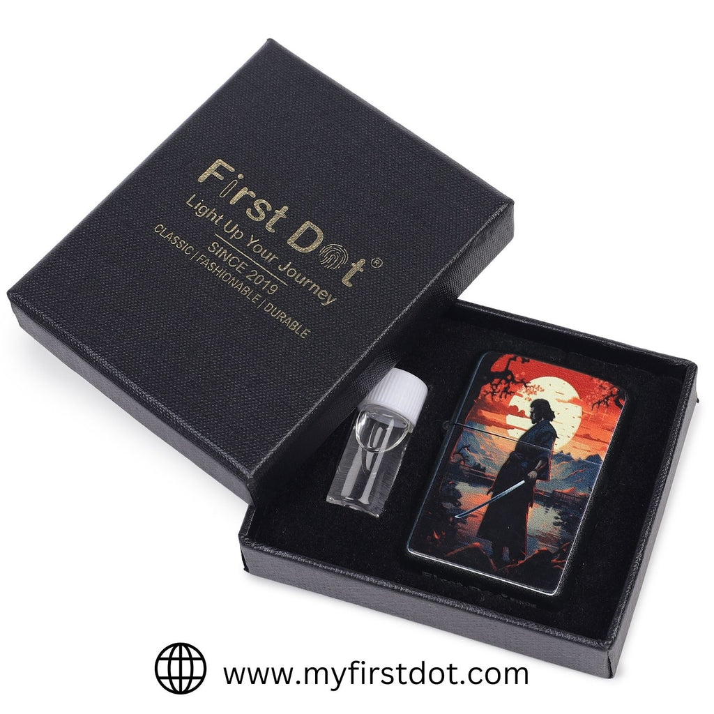 First Dot Ronin Samurai Windproof Cigarette Lighter