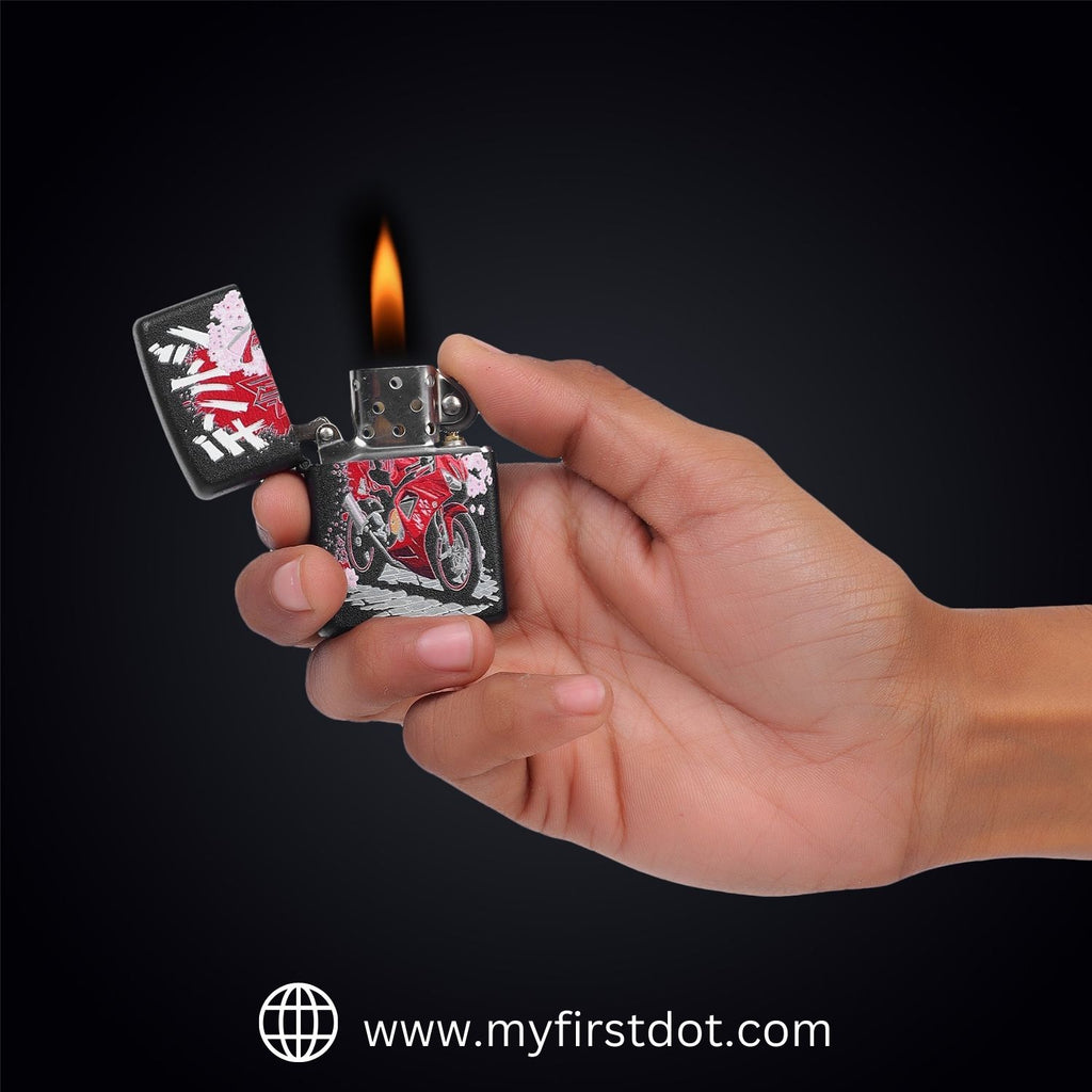 Sportbike Graphics Windproof Cigarette Lighter