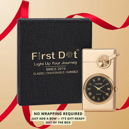 Swing Arm Luxury Retro Watch Lighter for Men - Gold